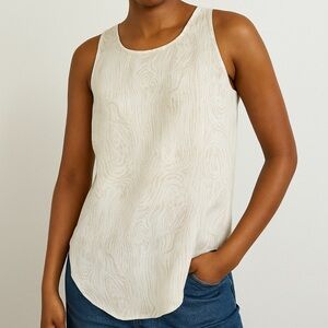 Wilfred Textured Cream Tank Top Camisole Medium